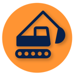 Construction site security solutions icon