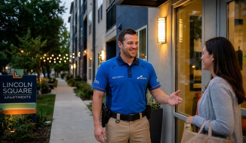Onsite security guard apartment building