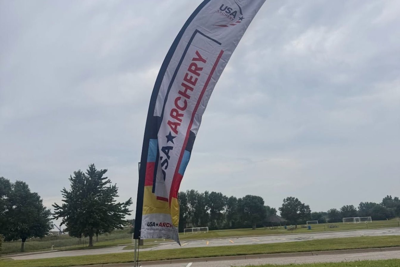 USA Archery flag at LSF CAMPUS in Lincoln during the JOAD Target Nationals